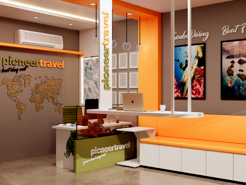 Pioneer Travel Turizm Ofisi: Minimalist ve Yaratıcı Çözümler